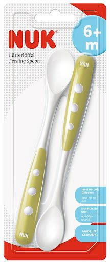 Ложка NUK 1 шт, зеленый, серебристый 00021090 купить,NaN