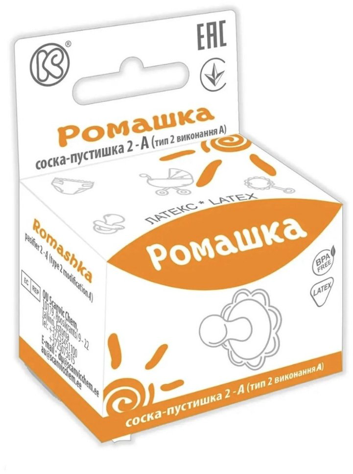Пустышка Ромашка 2-А, 1 шт, синий купить,NaN