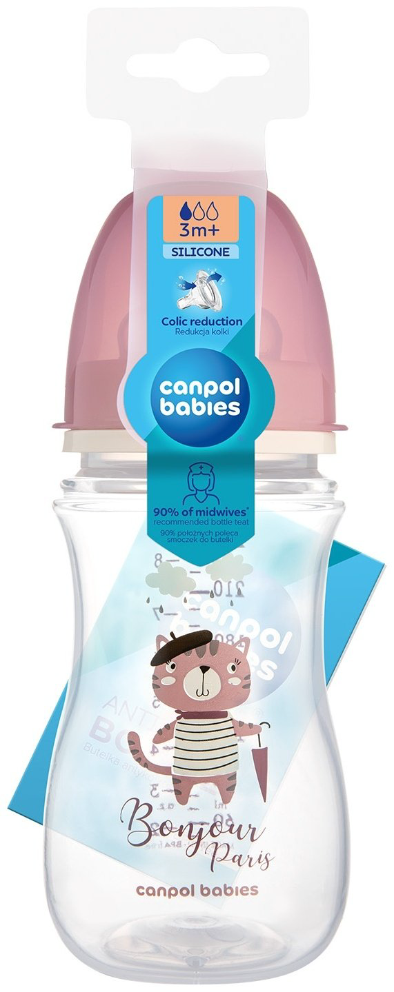 Бутылочка Canpol Babies PP Easy Start Bonjour Paris 35/232_pin прозрачный купить,NaN
