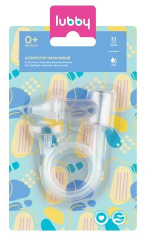 Аспиратор Lubby Lubby аспиратор назальный с мягк. нос., 0&#43;, сил (23570) механический