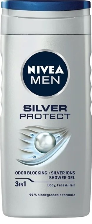 NIVEA For Men Silver Protect гель 250 мл купить,NaN