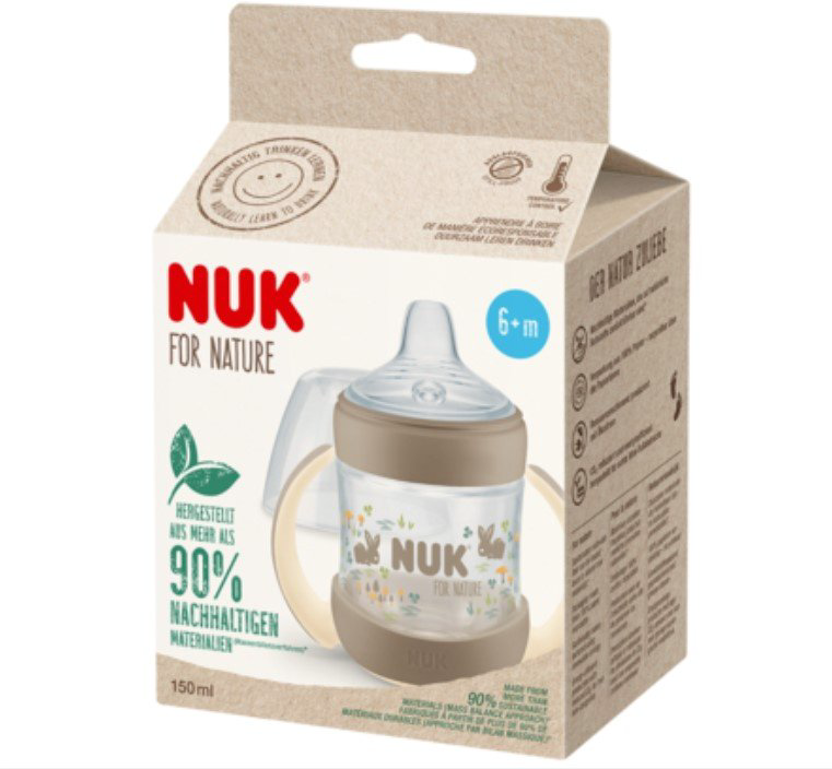 Бутылочка Nuk (Германия) Терм 150 мл бежевый купить,NaN