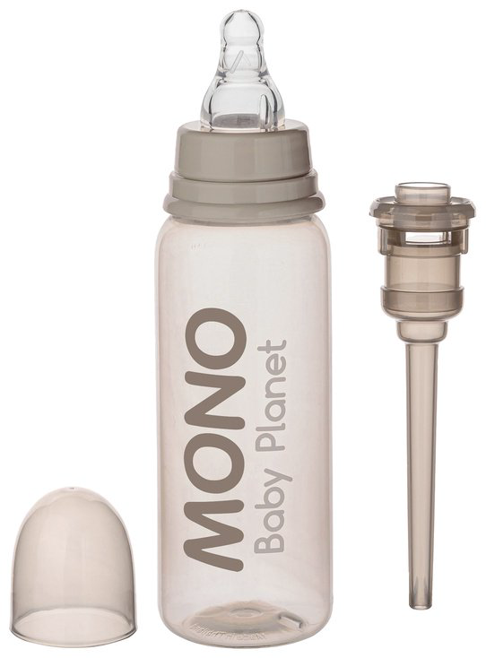 Бутылочка Baby Planet MONO 250 мл бежевый купить,NaN