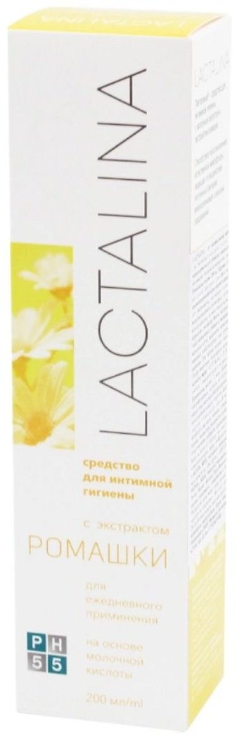 Аклен Lactalina Ромашка гель для интимной гигиены 200 мл купить,NaN