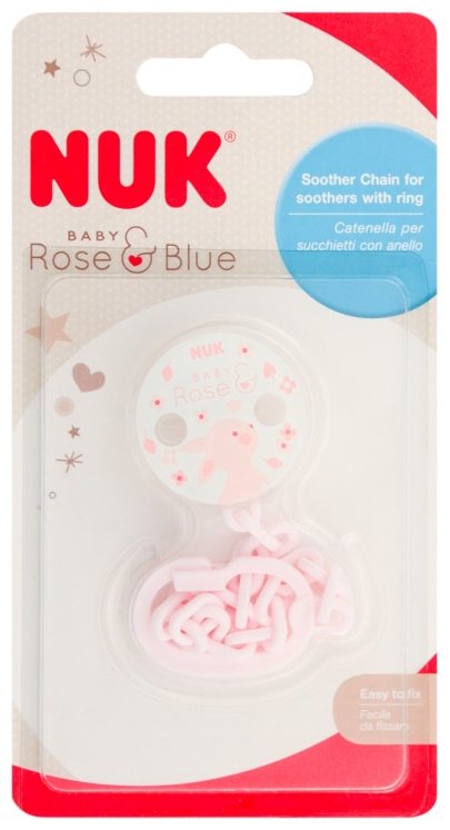 NUK держатель пустышки, 1 шт, Rose&amp;Blue купить,NaN
