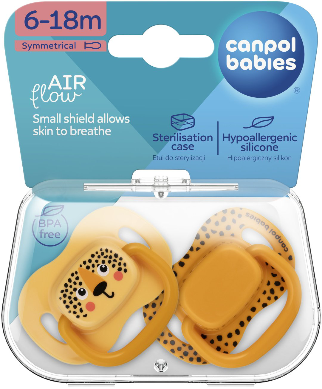 Пустышка Canpol Babies 34/928_ora, 2 шт, оранжевый купить,NaN