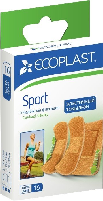 Пластырь Sport 16 шт не стерильно
