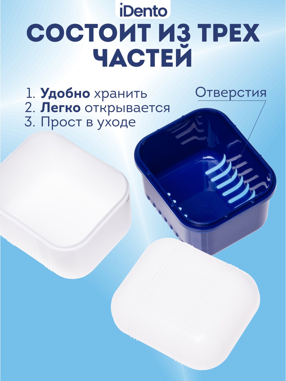 IDento контейнер стоматологический пластик 1 шт купить,NaN