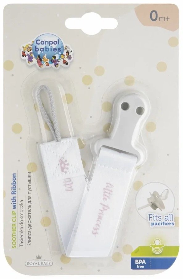 Держатель для пустышки Canpol Babies Royal Baby 51/025_pin, розовый купить,NaN