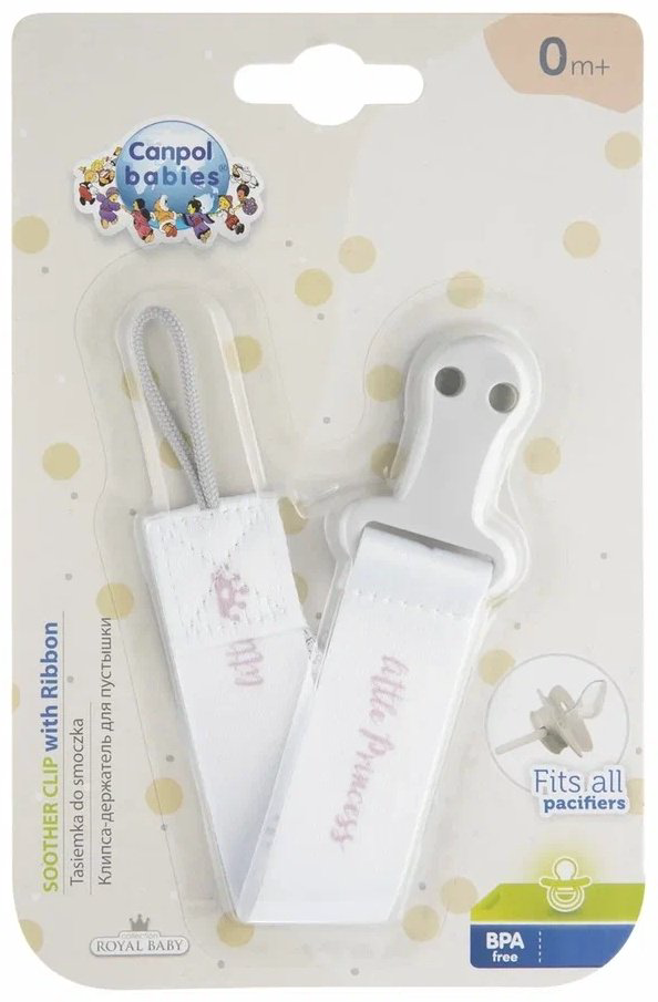 Держатель для пустышки Canpol Babies Royal Baby 51/025_pin, розовый купить,NaN