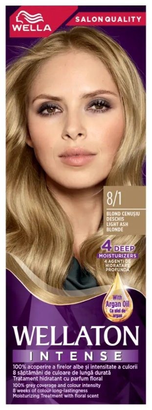 WELLA Wellaton Intense 8/1 светло-пепельный блондин крем-краска 110 мл купить,NaN
