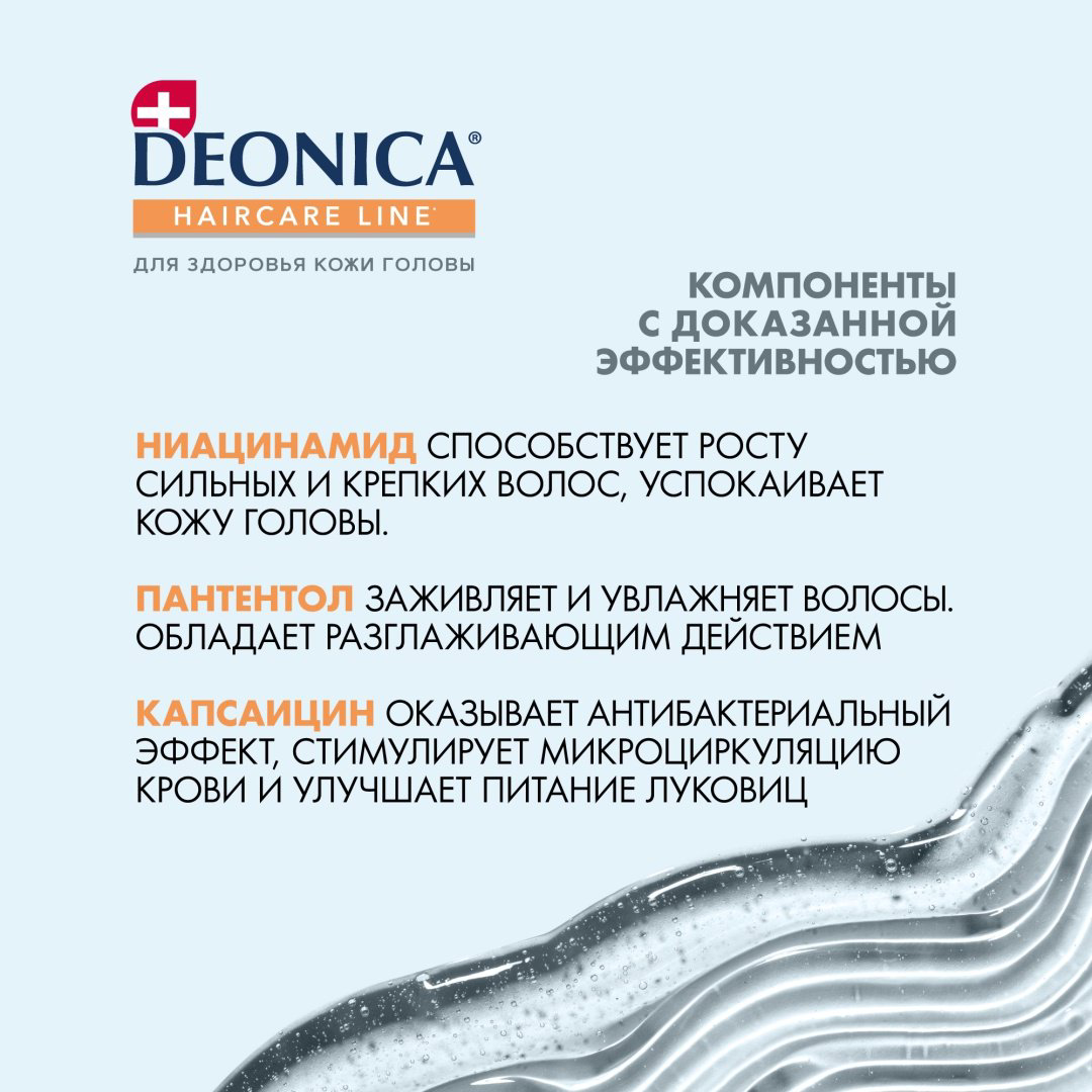 Deonica Защита от потери волос шампунь 380 мл купить,NaN