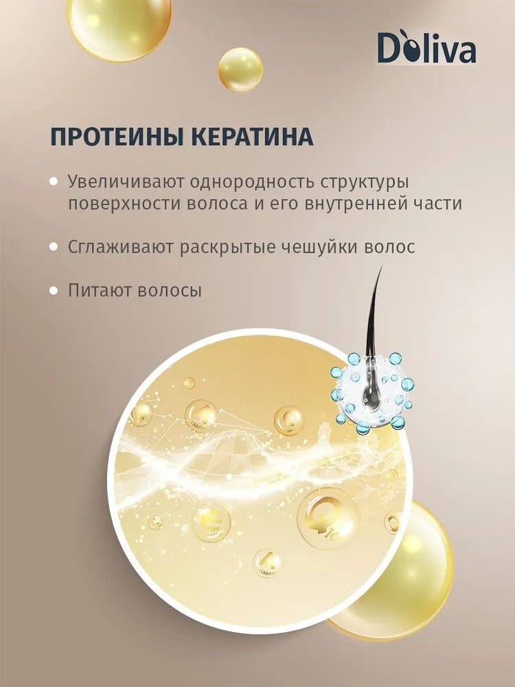 Doliva бальзам Кератиновое восстановление 400 мл купить,NaN