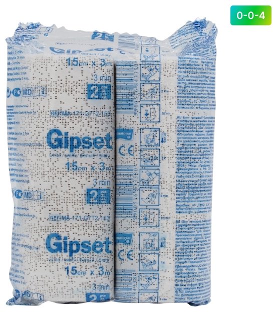 Бинт гипсовый &#34;Matopat&#34; Gipset 3 x 0 2 шт не стерильно