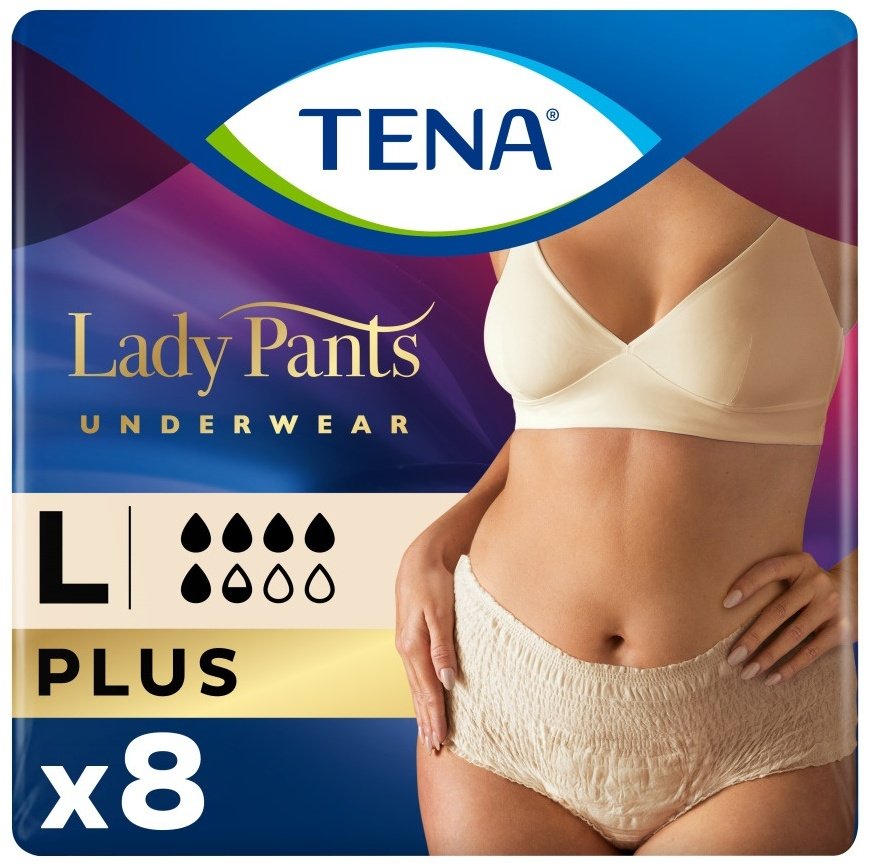 TENA Lady Pants Plus Crème урологические трусы L 8 шт