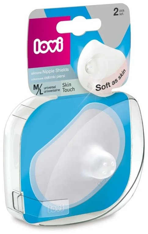 для груди Lovi Skin Touch силиконовые для кормления, 2 шт., размер M/L купить,NaN