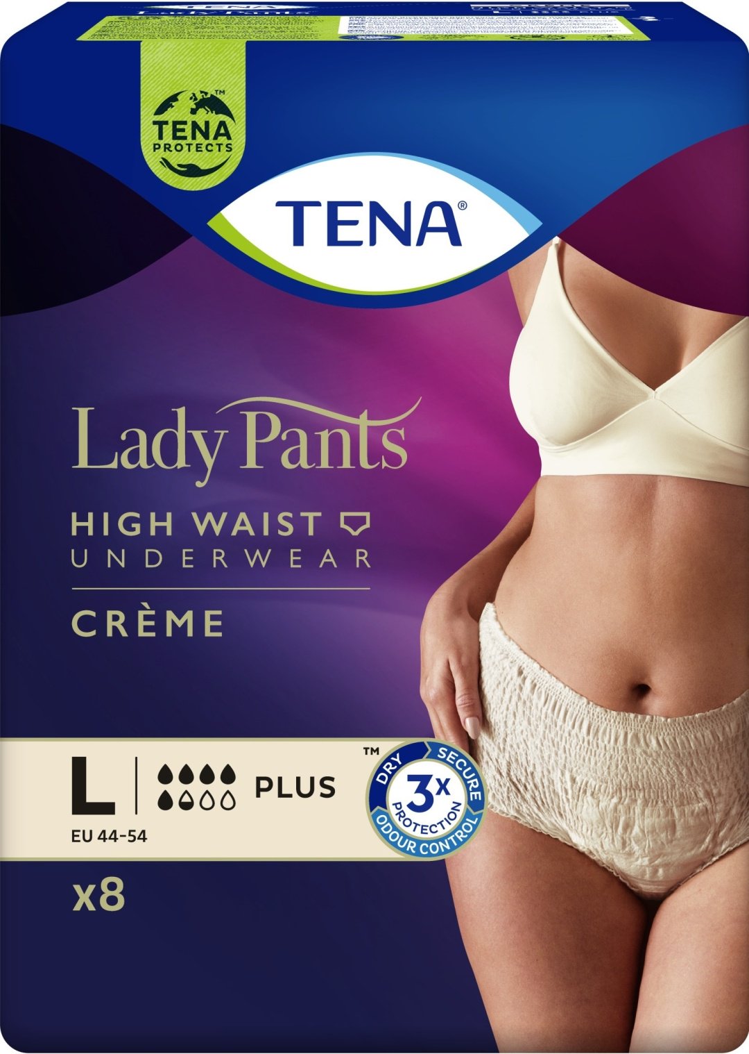 TENA Lady Pants Plus Crème урологические трусы L 8 шт