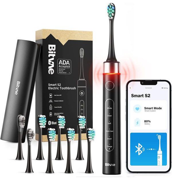 Bitvae звуковая щетка Bitvae S2 щетина средняя черный