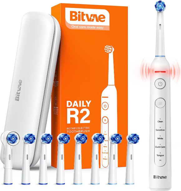 Bitvae звуковая щетка Bitvae R2 щетина средняя белый купить,NaN
