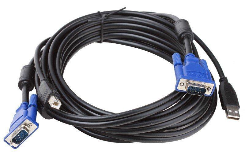 Кабель DKVM-CU3 D-Link 2 in 1 USB KVM Cable in 3m черный купить,NaN