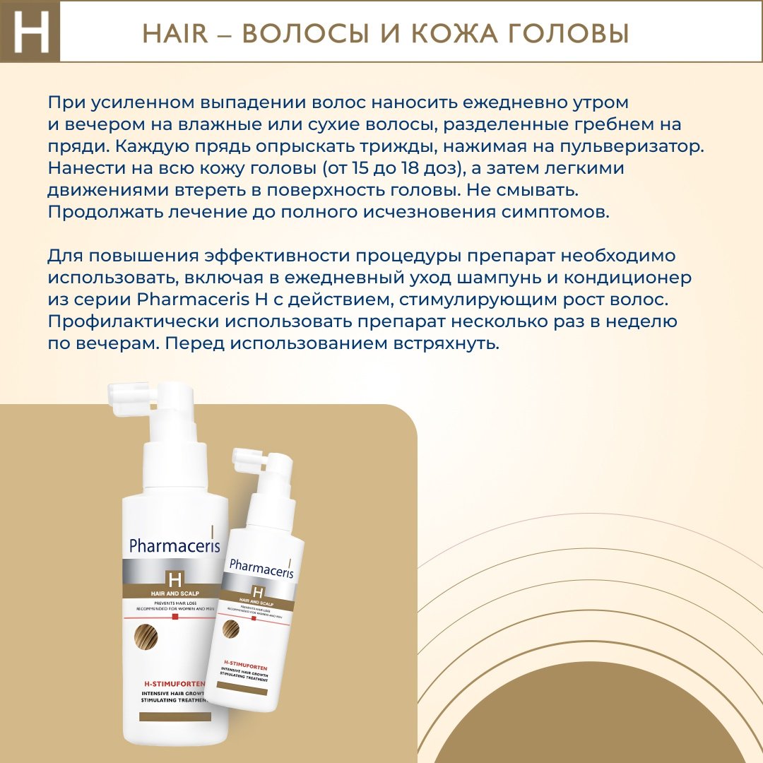 Pharmaceris H-Stimuforten средство от облысения 125 мл купить,NaN