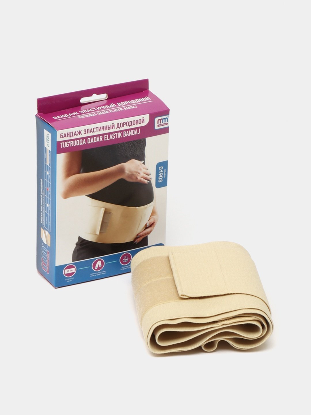 Makon Mirzo 01903 бандаж для беременных размер 3 бежевый