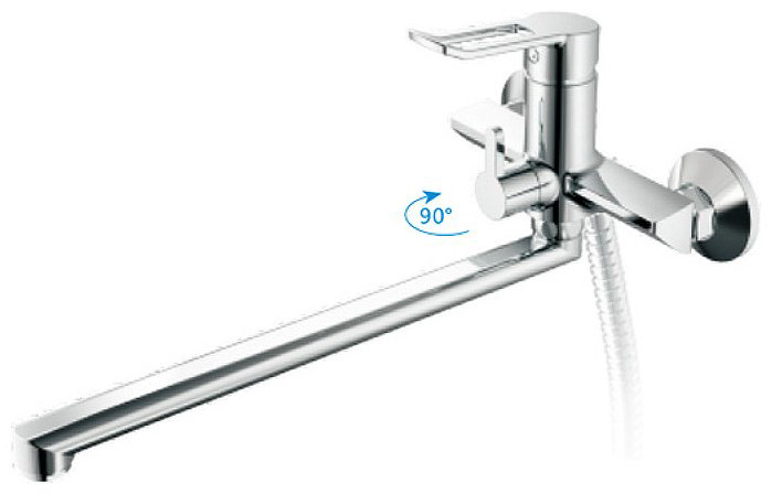 Смеситель для ванны Haiba HB22556, латунь, цвет хром купить,25800