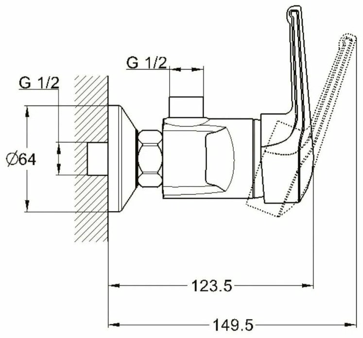Смеситель для душа Glauf LWZ5-A182/SIT-B6182, однозахватный купить,NaN