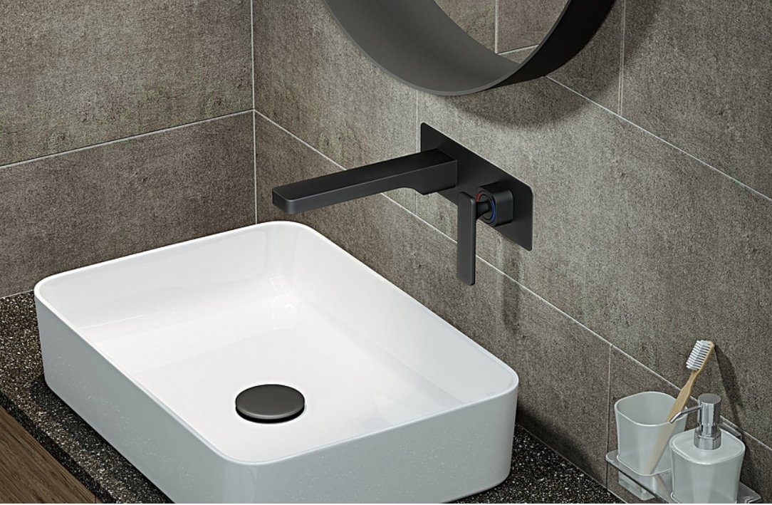 Смеситель Timo 4371/03SM, латунь, цвет черный купить,NaN