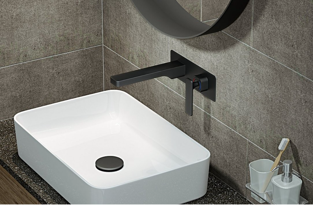 Смеситель Timo 4371/03SM, латунь, цвет черный купить,NaN