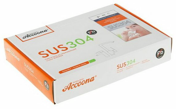 Смеситель для раковины (умывальника) Accoona 9690-3А, однозахватный купить,NaN