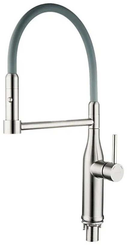 Смеситель с гибким изливом Gappo G4398-55, латунь, цвет хром купить,NaN