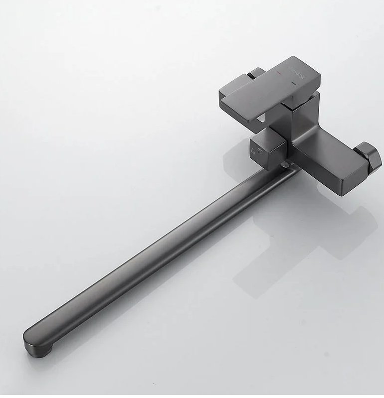 Смеситель для ванны Shevanik S9622T, латунь, цвет стальной купить,NaN