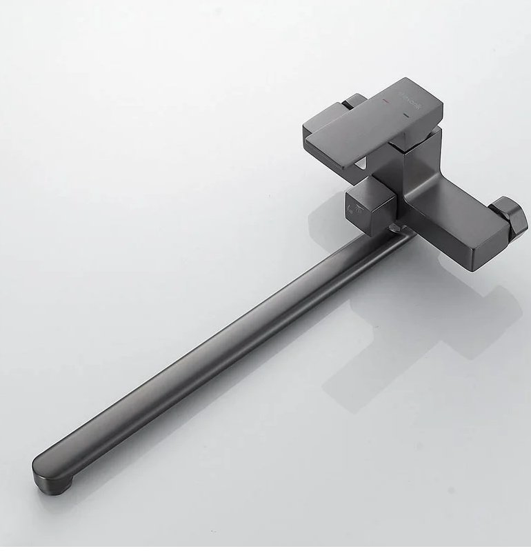 Смеситель для ванны Shevanik S9622T, латунь, цвет стальной купить,NaN