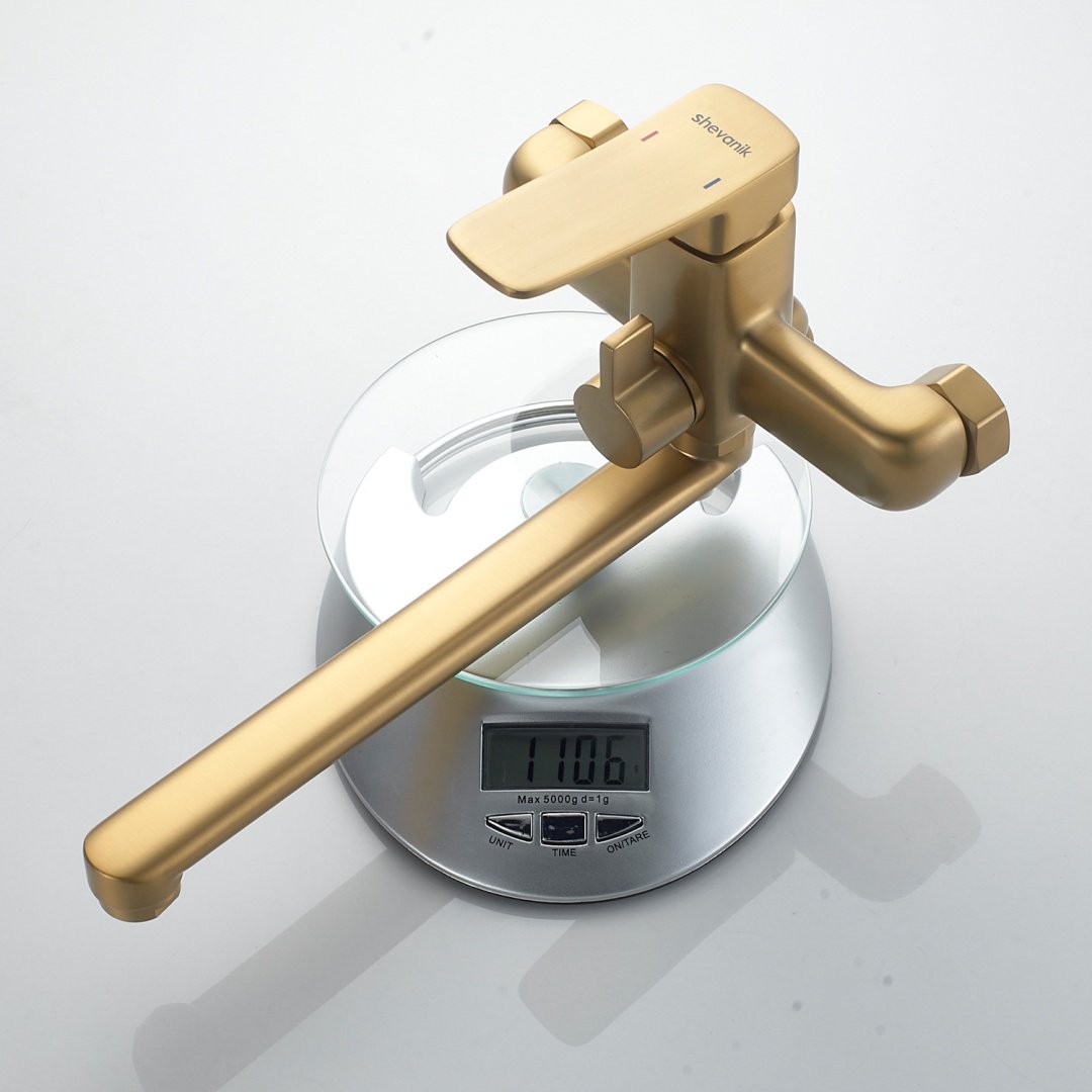 Смеситель для ванны Shevanik S9902G, латунь, цвет золотой купить,114470
