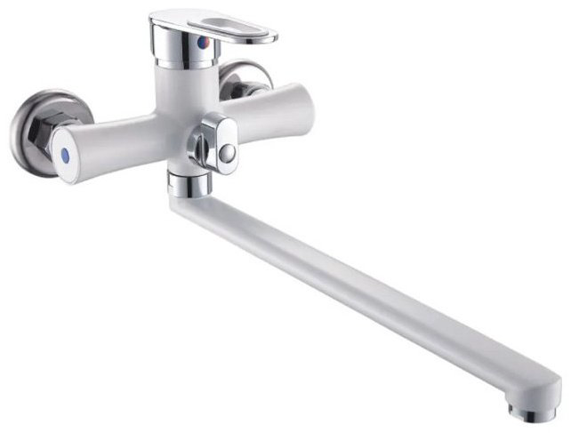 Смеситель для ванны Эверест B22-274A, латунь, цвет белый - ForteMarket Смеситель для ванны Эверест B22-274A, латунь, цвет белый купить,18500