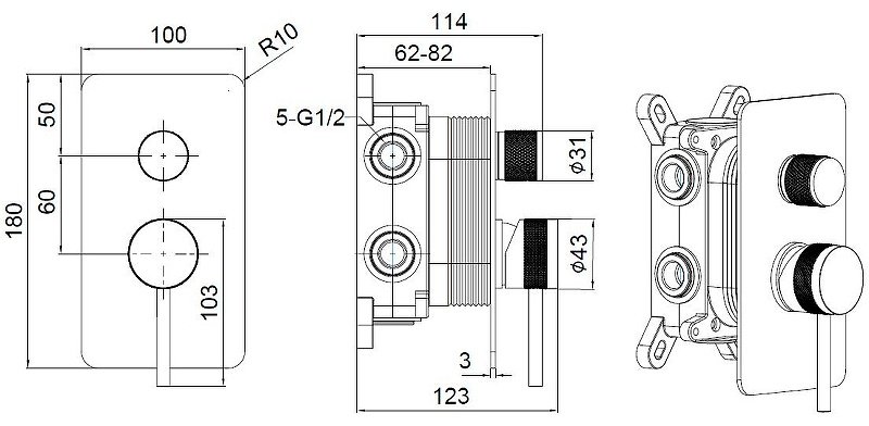 Смеситель для ванны ALLEN BRAU 5.31A11-00 PRIORITY X3, латунь, цвет хром купить,193500