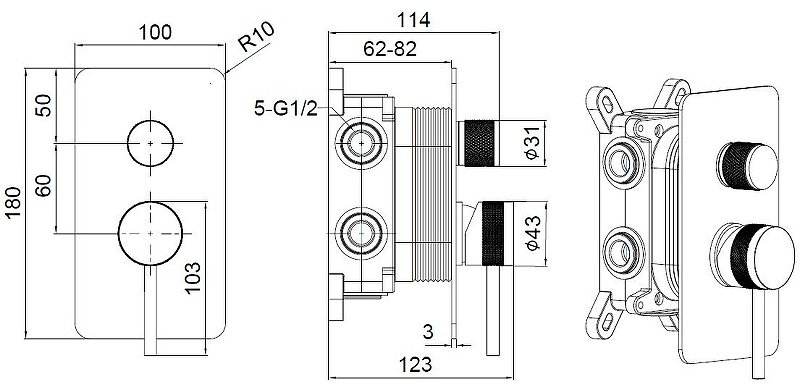 Смеситель для ванны ALLEN BRAU 5.31A11-00 PRIORITY X3, латунь, цвет хром купить,193500