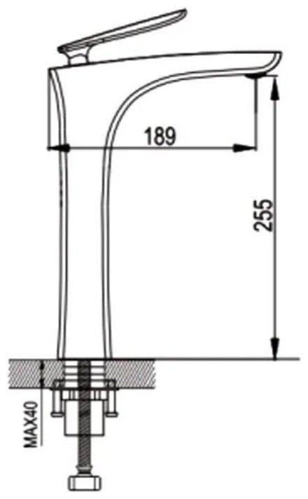 Смеситель Rose R2711F, латунь, цвет хром купить,NaN