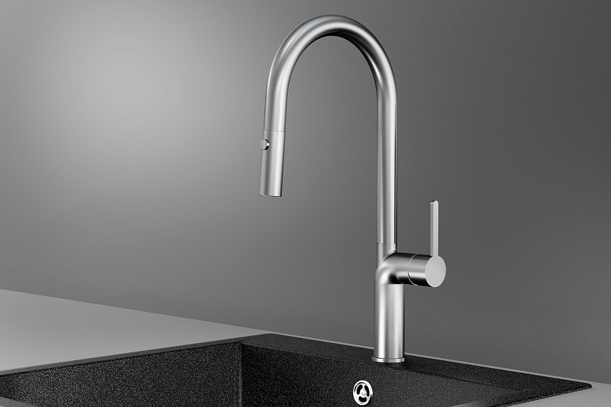 Смеситель для кухни GRANULA 9010, нержавеющая сталь, цвет серебристый - ForteMarket Смеситель для кухни GRANULA 9010, нержавеющая сталь, цвет серебристый купить,254200