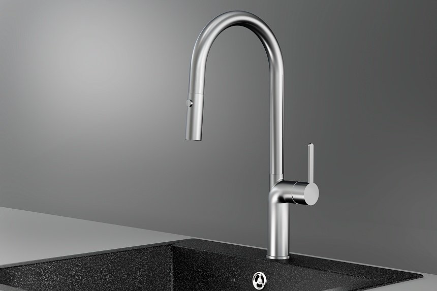 Смеситель для кухни GRANULA 9010, нержавеющая сталь, цвет серебристый - ForteMarket Смеситель для кухни GRANULA 9010, нержавеющая сталь, цвет серебристый купить,254200