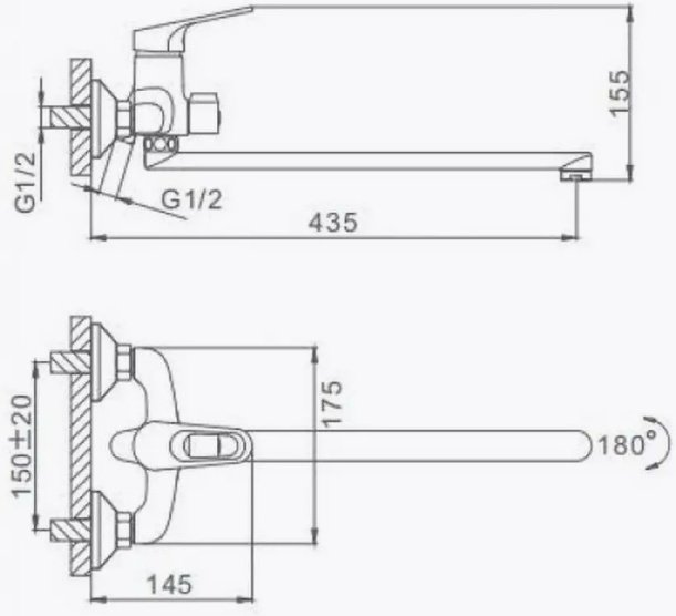Смеситель для ванны Frap 2213F, однозахватный купить,35800