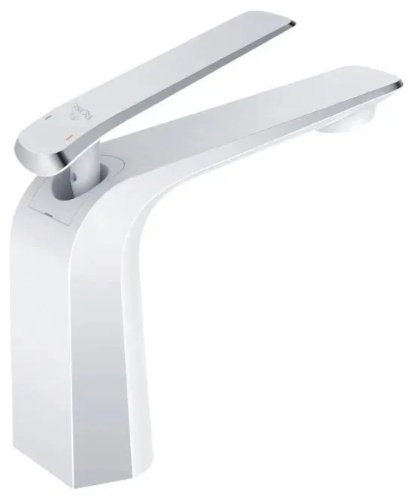 Смеситель Rose R1301F, латунь, цвет белый, хром купить,NaN