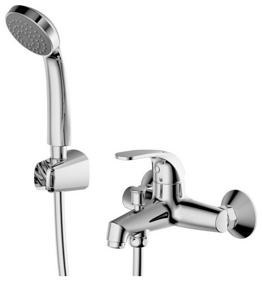 Смеситель для ванны с душем BRAVAT Fit F6135188CP-B-RUS, однозахватный купить,55020