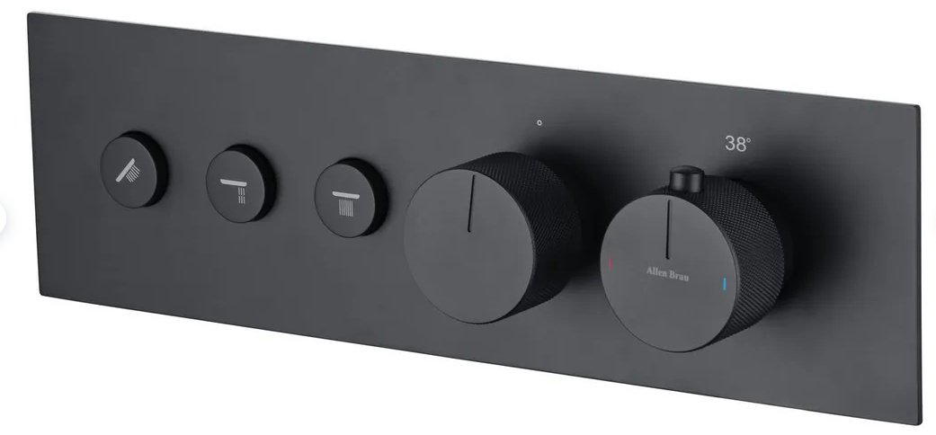 Смеситель для душа ALLEN BRAU 5.33003-31 LIBERTY X3, латунь, цвет черный - ForteMarket Смеситель для душа ALLEN BRAU 5.33003-31 LIBERTY X3, латунь, цвет черный купить,496107