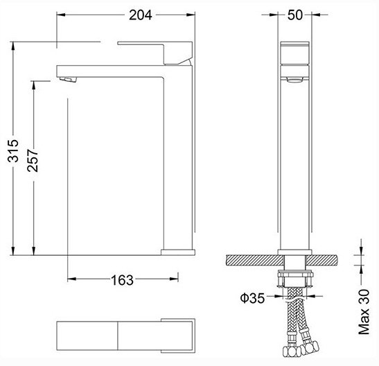 Смеситель для раковины (умывальника) Timo Selene 3061/00F , однозахватный купить,NaN