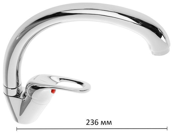 Смеситель для кухни (мойки) Accoona A5060, поворотно-нажимной купить,NaN