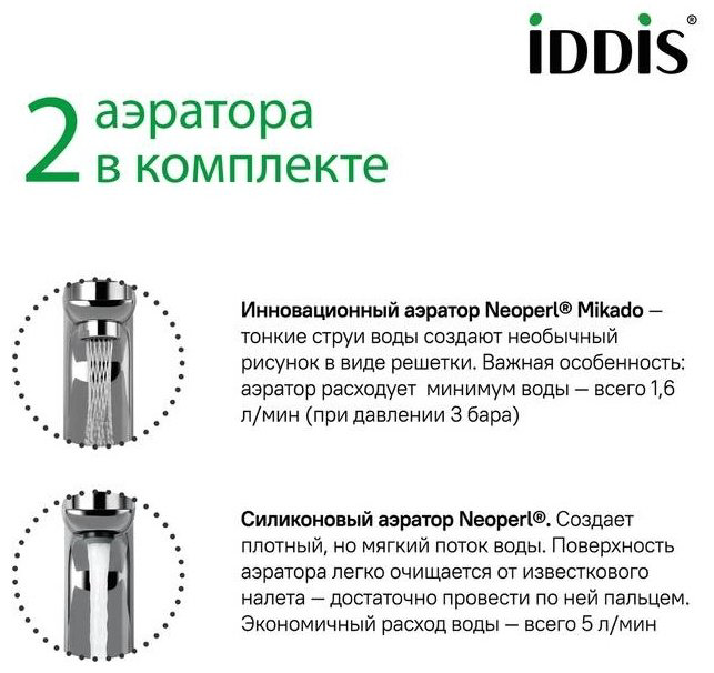 Смеситель для раковины (умывальника) IDDIS SLISBBTi01 Push Control Slide, однозахватный купить,78100