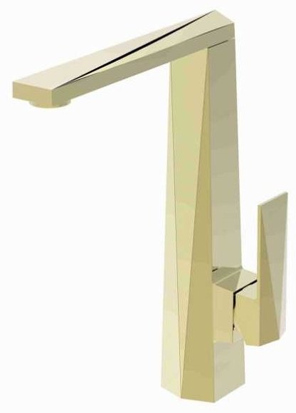 Смеситель для кухни (мойки) BRAVAT Iceberg F776110G Gold, однозахватный