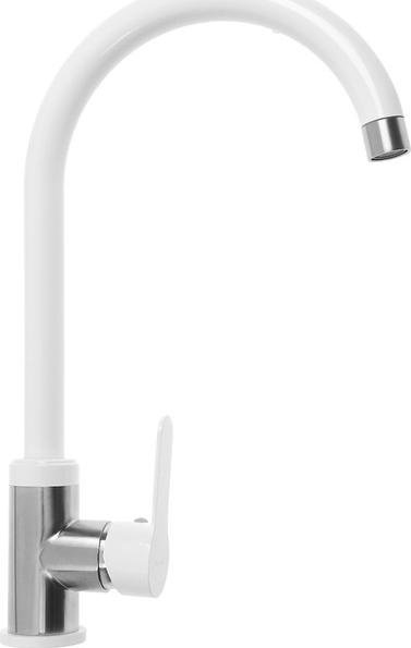 Смеситель с гибким изливом Accoona A48201G, латунь, цвет белый купить,NaN